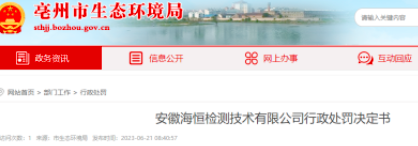 匯總！各省檢測機(jī)構(gòu)被罰案